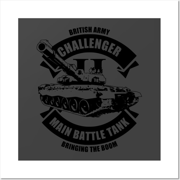 Challenger 2 Tank (subdued) Wall Art by TCP